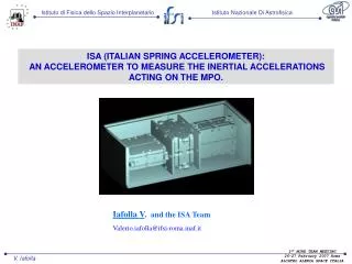 ISA (ITALIAN SPRING ACCELEROMETER):
