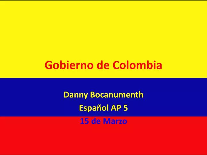 gobierno de colombia
