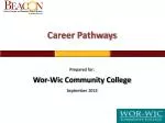 Lower Shore Career Trends Analysis - slide 1