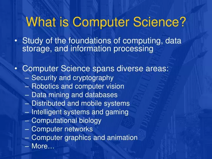 what is computer science