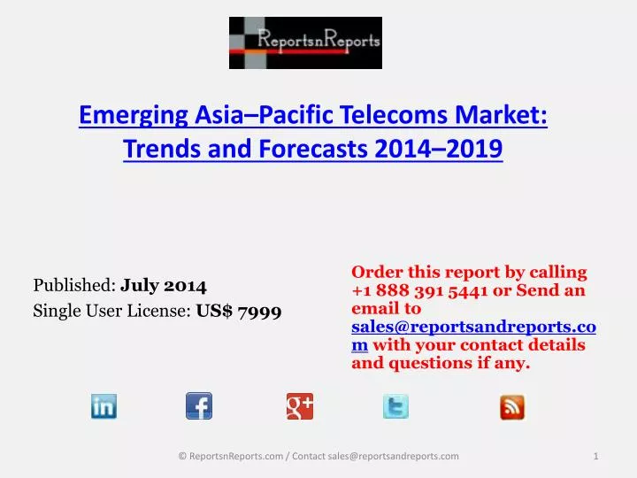 emerging asia pacific telecoms market trends and forecasts 2014 2019