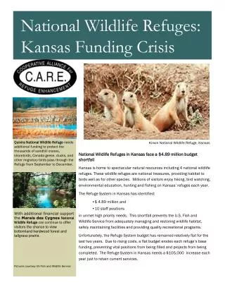 National Wildlife Refuges in Kansas face a $4.89 million budget shortfall