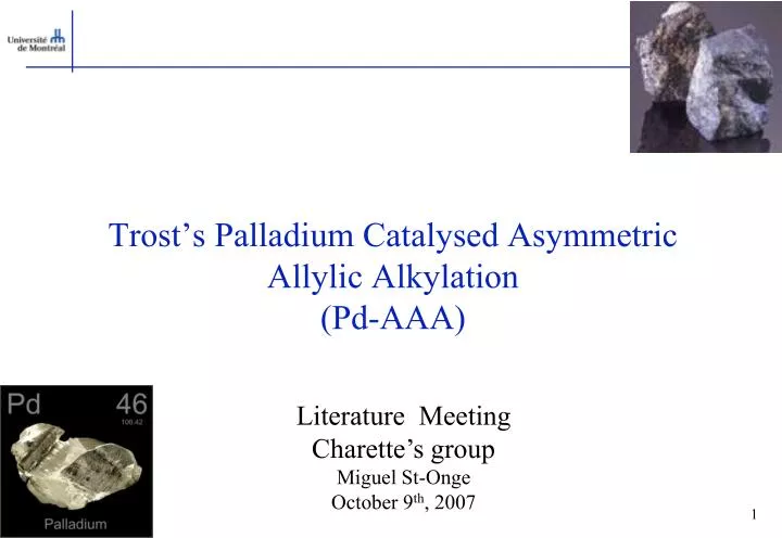 trost s palladium catalysed asymmetric allylic alkylation pd aaa