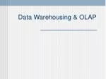 Data Warehousing &amp; OLAP - slide 1