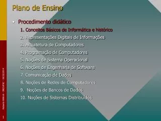 plano de ensino