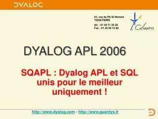 dyalog apl 2006