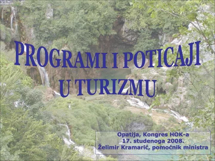 opatija kongres hok a 17 studenoga 2008 elimir kramari pomo nik ministra