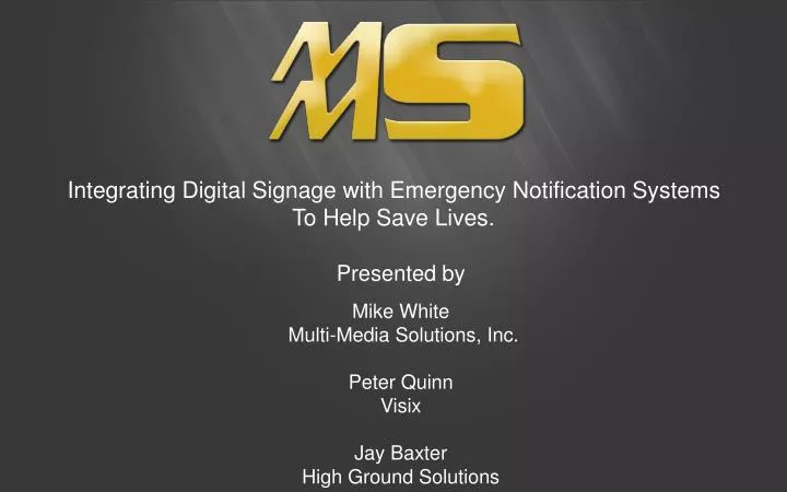 integrating digital signage with emergency notification systems to help save lives