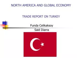 NORTH AMERICA AND GLOBAL ECONOMY TRADE REPORT ON TURKEY