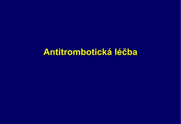 antitrombotick l ba
