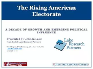 The Rising American Electorate