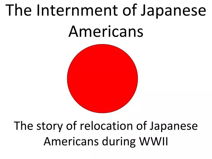 the internment of japanese americans