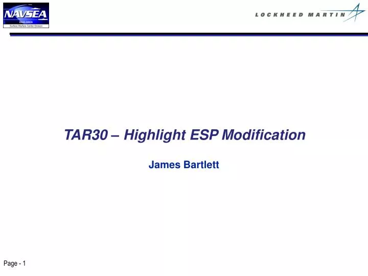 tar30 highlight esp modification