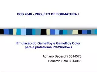 pcs 2040 projeto de formatura i