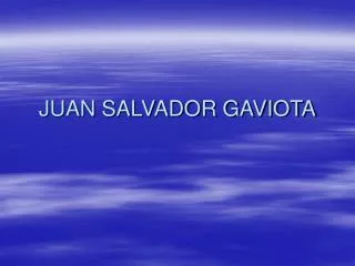 juan salvador gaviota