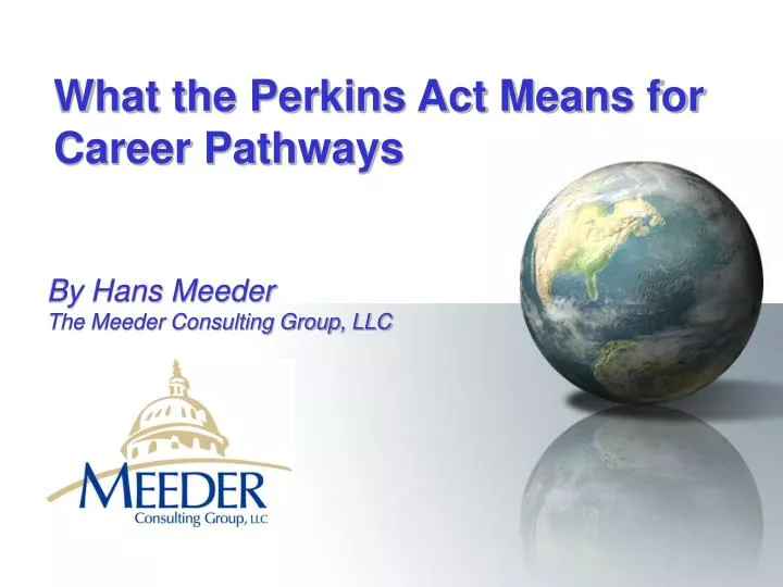 what the perkins act means for career pathways