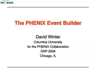 the phenix event builder