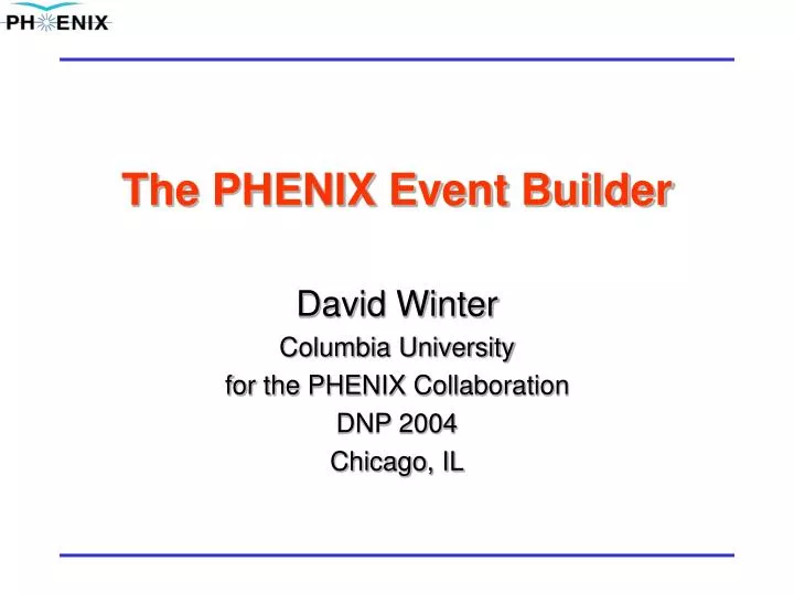 the phenix event builder