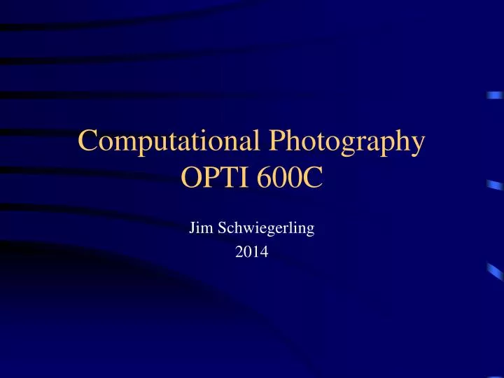computational photography opti 600c