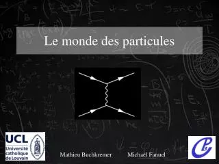 le monde des particules