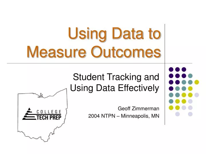 using data to measure outcomes