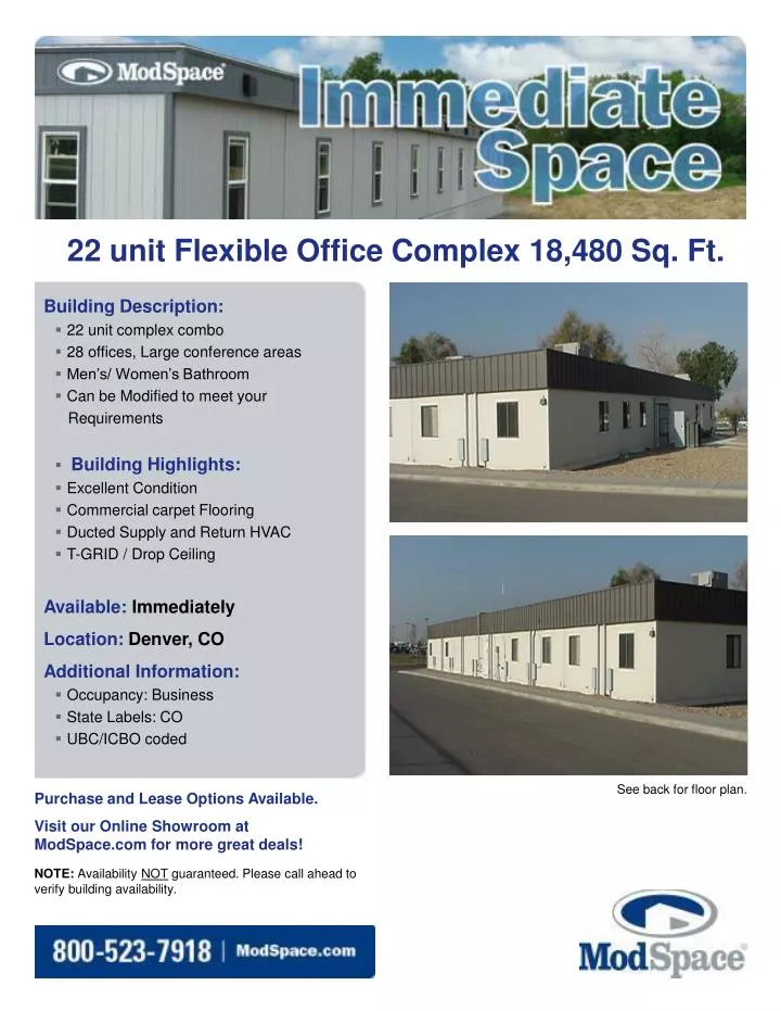 22 unit flexible office complex 18 480 sq ft