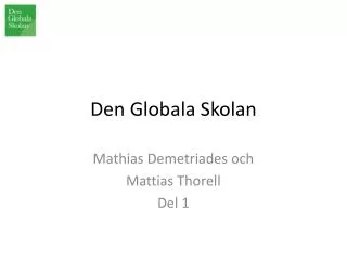 den globala skolan