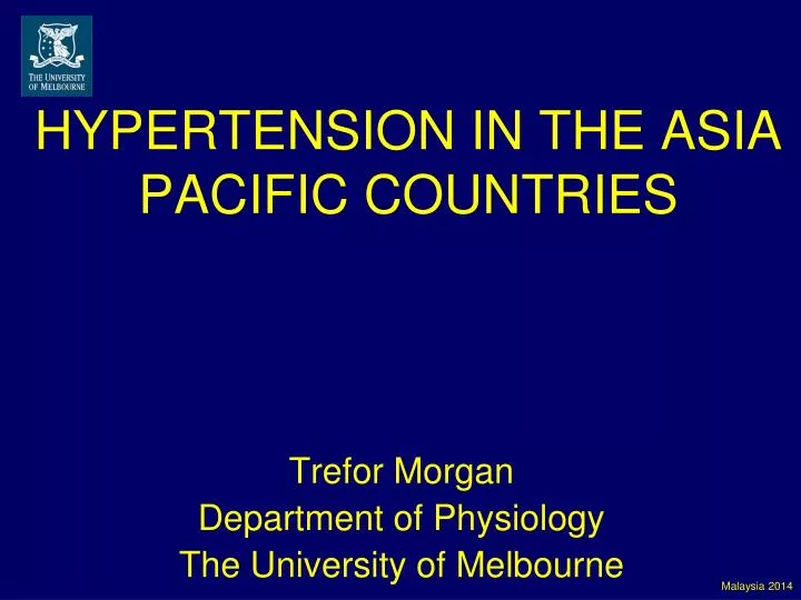 hypertension in the asia pacific countries