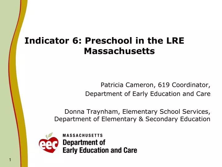 indicator 6 preschool in the lre massachusetts
