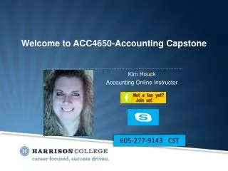 Welcome to ACC4650-Accounting Capstone
