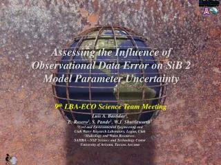 9 th LBA-ECO Science Team Meeting