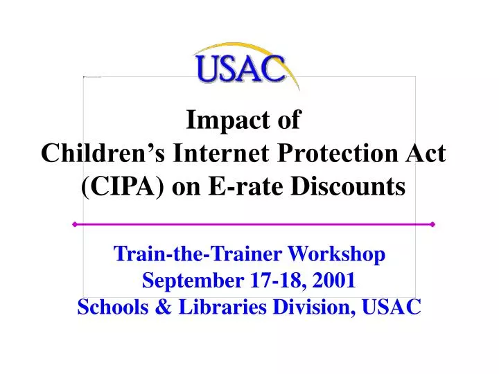 impact of children s internet protection act cipa on e rate discounts