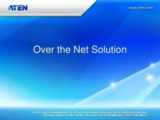 over the net solution