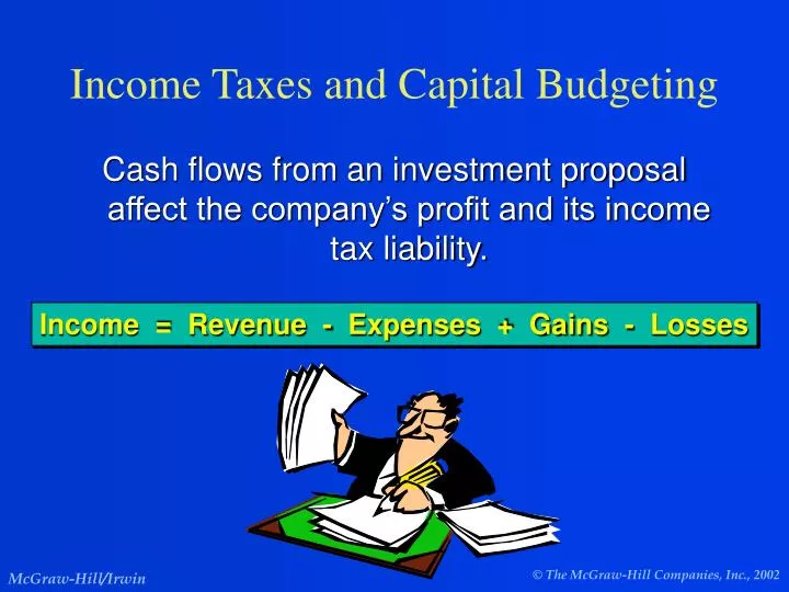 income taxes and capital budgeting