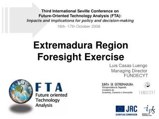 Extremadura Region Foresight Exercise
