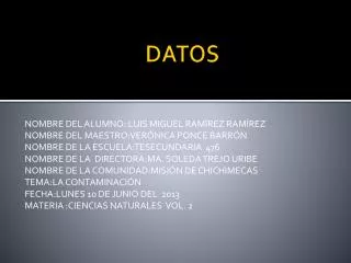 DATOS