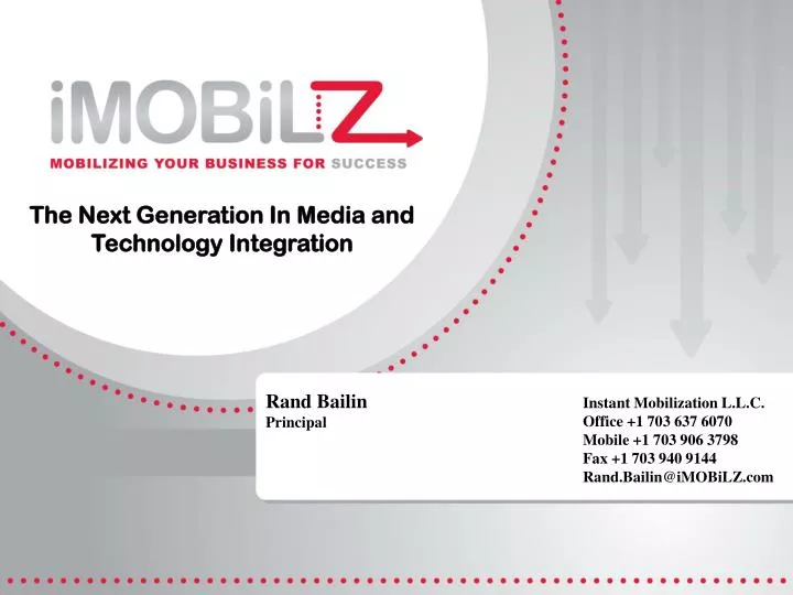 the next generation in media and technology integration