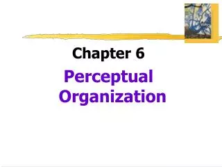 Chapter 6 Perceptual Organization