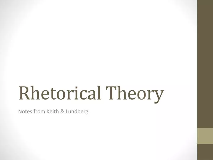 rhetorical theory