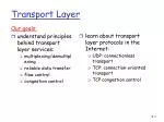 Transport Layer - slide 1