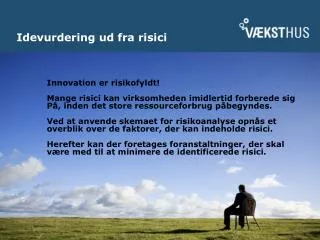 idevurdering ud fra risici