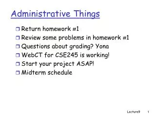 administrative things
