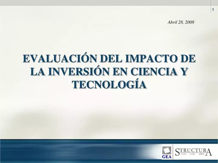 evaluaci n del impacto de la inversi n en ciencia y tecnolog a