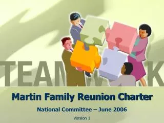 Martin Family Reunion Charter