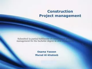 construction project management