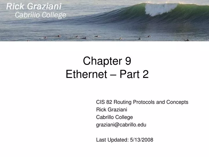 chapter 9 ethernet part 2