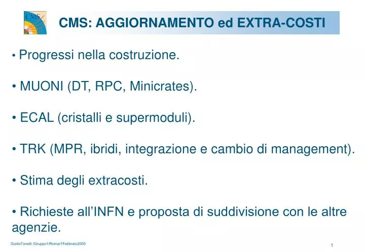 cms aggiornamento ed extra costi