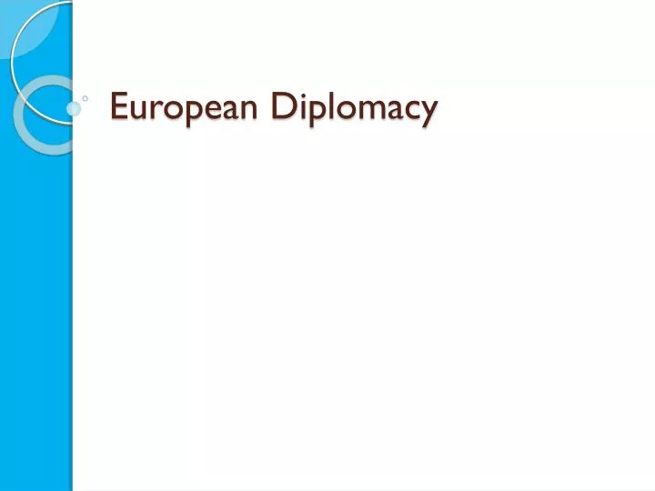 european diplomacy