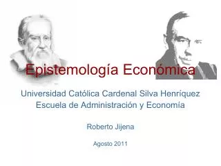 epistemolog a econ mica