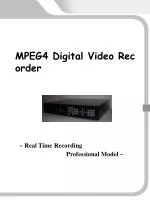 Real Time Recording MPEG-4 DVR PREMIUM DVR STANDARD DVR COMPACT DVR - slide 1